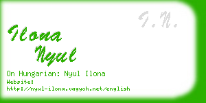 ilona nyul business card